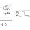 EC4583 Insert Basin 410x410x160mm