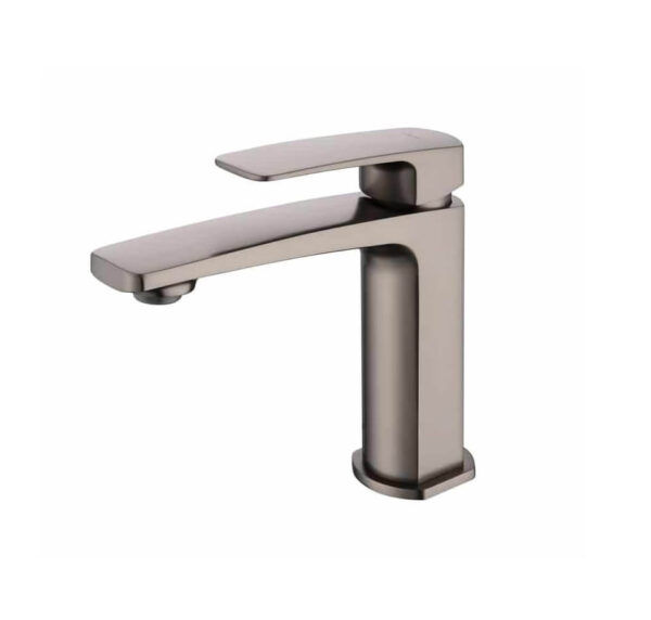 EC501BN Brushed Nickel Square Basin Mixer