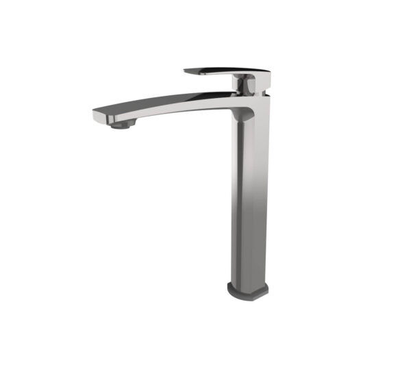 EC3502BN Brushed Nickel Square Tall Basin Mixer
