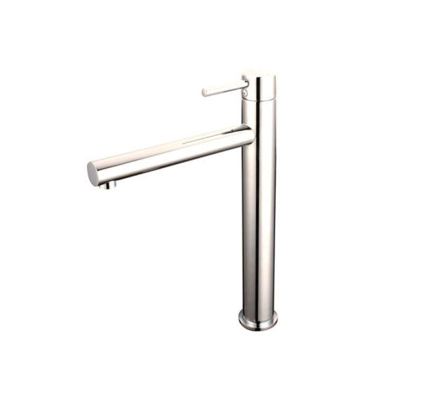 EC651HBN Brushed Nickel Round Tall Basin Mixer