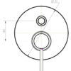 604183f3cd0936cd4d7d09ba_WT010Ddrawing.jpg EC010DBN Brushed Nickel Shower Mixer with Divertor