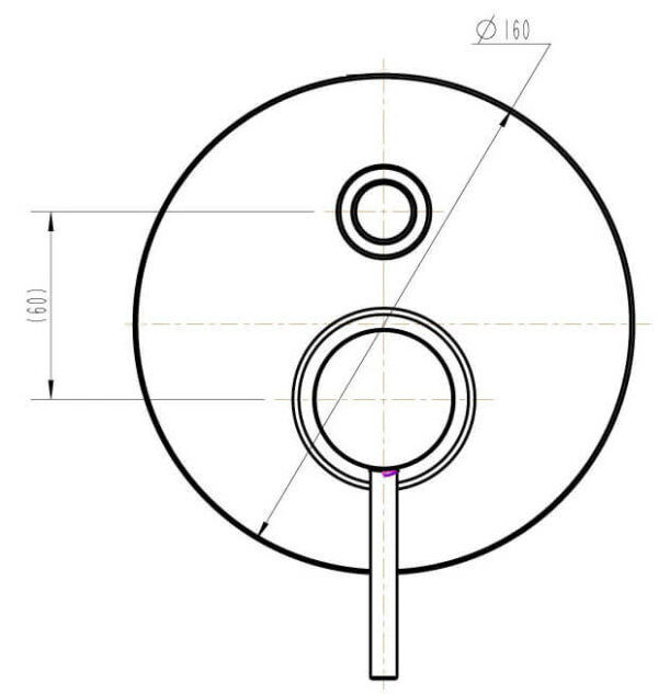 EC010DBN Brushed Nickel Shower Mixer with Divertor