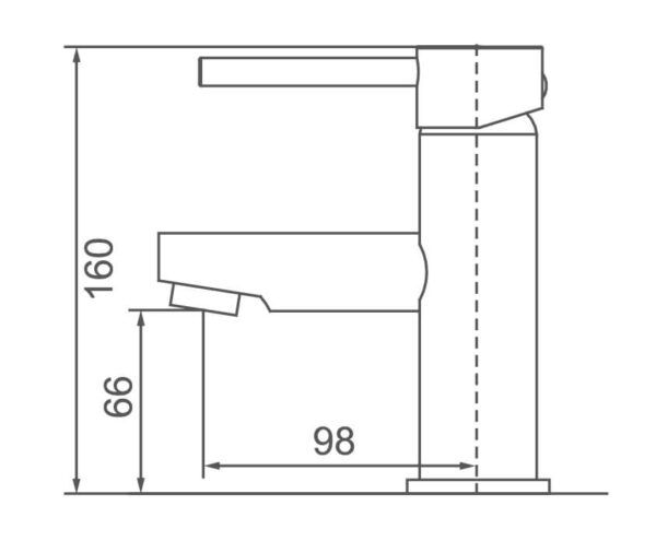 EC6651GM Gun Metal Round Basin Mixer