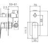 6056cd1791ba0c46e5e814c4_WT-3509-p-800.jpeg EC3509BN Brushed Nickel Shower Mixer with Divertor