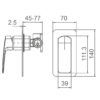 6056cd3f1a87375975064f77_WT-508.jpg EC3508 Chrome Square Shower Mixer