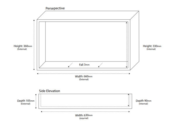 Universal Polyurethane Shower Wall Niche