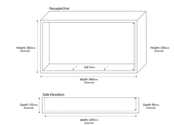 Universal Polyurethane Shower Wall Niche