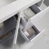 AU03-1500 Gloss White Bathroom Double Freestanding Vanity - 1500x460mm