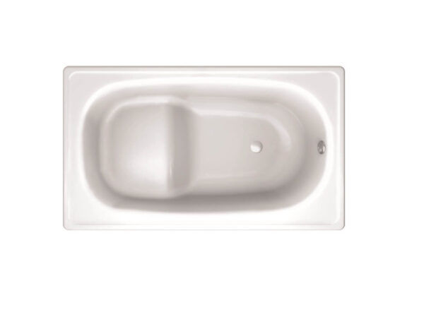 JS-Ultra Compact Vitreous Enamel Steel Bath 1050x700x370mm