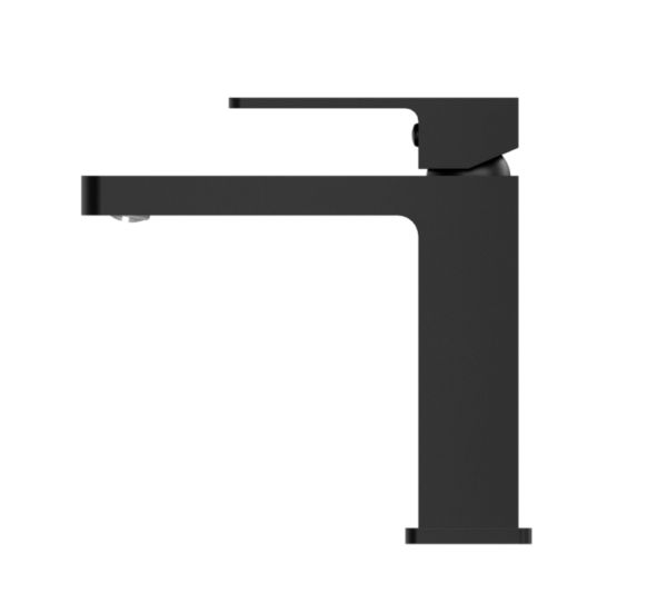 NRO3502BK Matt Black Square Basin Mixer