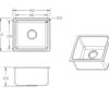 S4641-B_Schematic.png BV-4641 Black Single Bowl Kitchen Sink 460x410mm