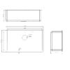 S7946-B_Schematic.png BV-7946 Black Single Bowl Kitchen Sink 790x460mm