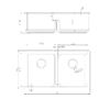 S7946DB-B_Schematic.png BV-7946D Black Double Bowl Kitchen Sink 790x460mm