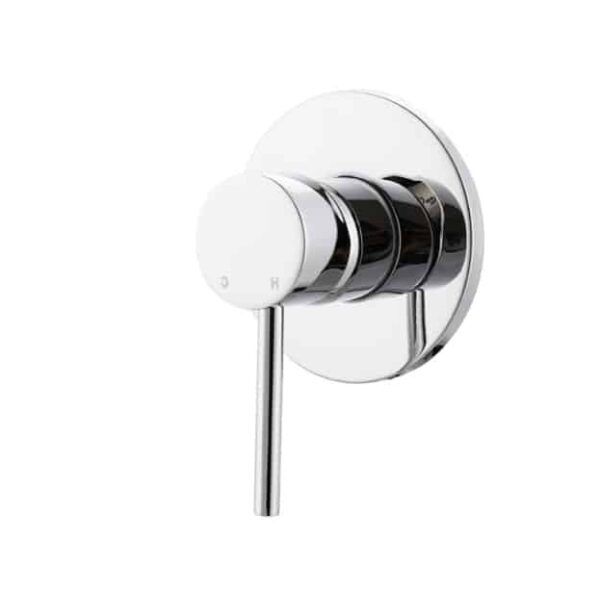 ASL70W Chrome Round Shower Mixer (116mm Plate)