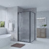 SS01S-BLK-gif2.gif SS01 - Black Front & Return Adjustable Shower Screen - 850x850mm (Suit On 900x900 Base)