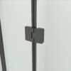 SS17-BLK-detail2.jpg SS17 - Black Semi Frameless Front & Return Shower Screen - 1150x850mm (Suit On 1200x900 Base)