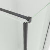SS17-BLK-detail4.jpg SS17 - Black Semi Frameless Front & Return Shower Screen - 1150x850mm (Suit On 1200x900 Base)