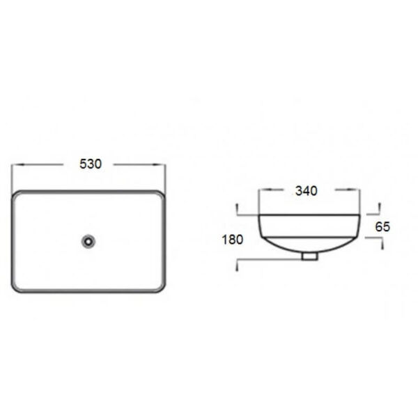 OS872 Insert Basin 530x340x180mm