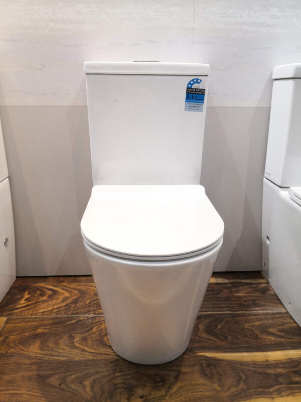 ZUMI SANDRA Rimless Flush Compact Toilet Suite