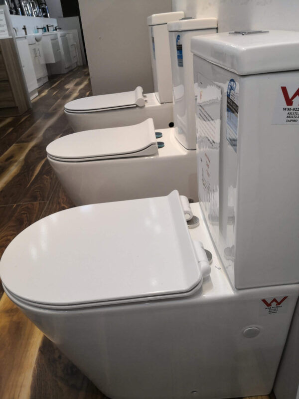 ZUMI SANDRA Rimless Flush Compact Toilet Suite