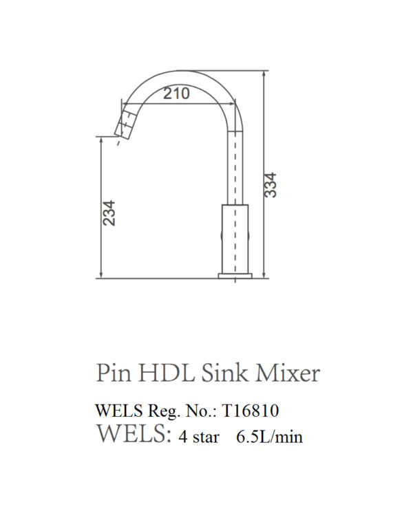 EC6096 Chrome Kitchen Sink Mixer