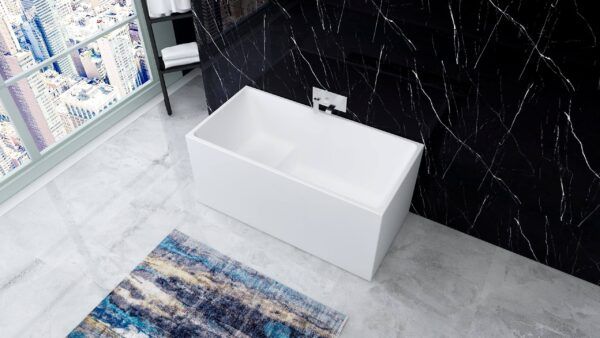 BATH 6 - Compact Freestanding Bath with Seat 1350mm