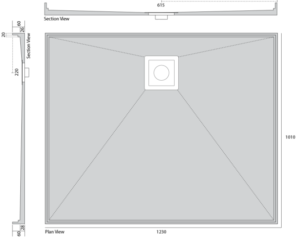 Universal Tile Shower Tray Base (Currently Unavailable)