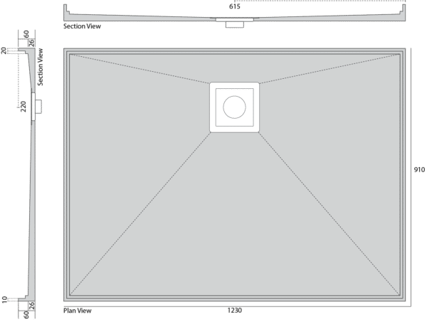 Universal Tile Shower Tray Base (Currently Unavailable)