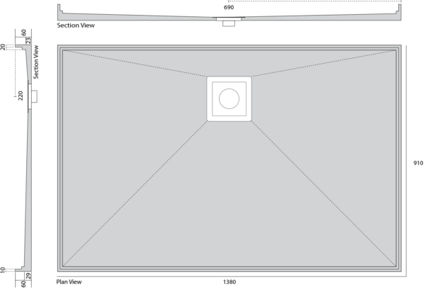 Universal Tile Shower Tray Base (Currently Unavailable)