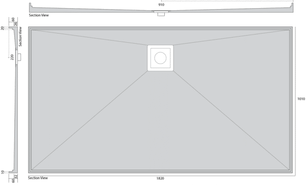 Universal Tile Shower Tray Base (Currently Unavailable)