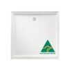 001 JS Flinders Polymarble Standard Shower Base - Centre/Rear Outlet (Australian Made)