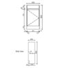 001 AU20 Compact Freestanding Wooden Vanity - 465x260mm