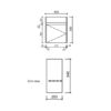 AU17 Compact Wall Hung Vanity - 465x260mm