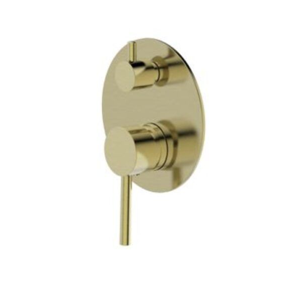 EC010DBB Brushed Brass Shower Mixer with Divertor