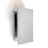 012 10mm Square Wall Bracket - Chrome