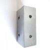014 10mm Square Wall Bracket - Chrome