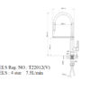 1 EC4079 Chrome/ Black Kitchen Sink Mixer