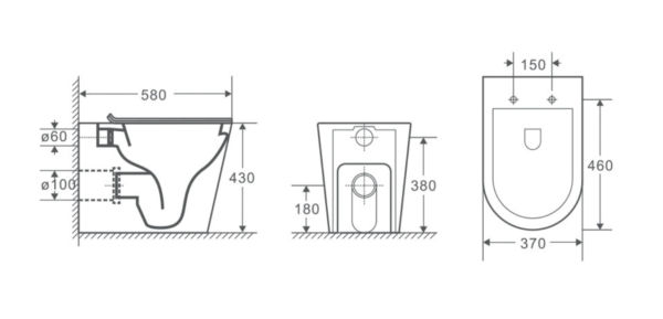 BM In Wall Toilet With Geberit System
