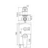 1109 EC109AK Matt Black Round Shower Mixer with Diverter