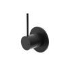 111 NRO221909b Matt Black Round Shower Mixer - Up