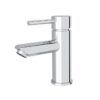 NRO0802CH Chrome Pin Handle Round Basin Mixer
