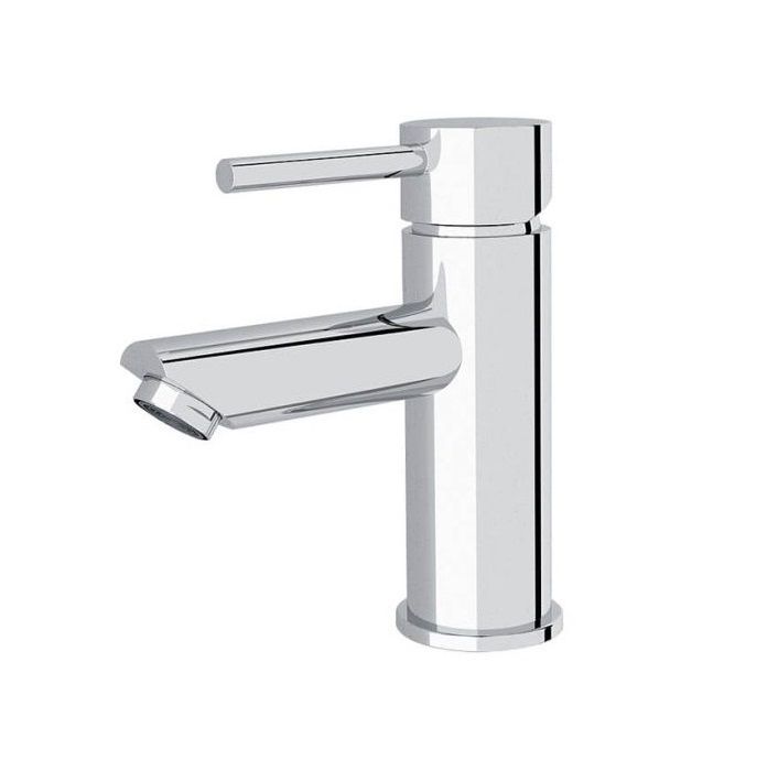 NRO0802CH Chrome Pin Handle Round Basin Mixer