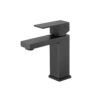 111 ASL43MB Matt Black Square Basin Mixer