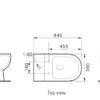 111 EC Bianco-II Rimless Flush Toilet Suite