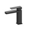 111 NRO3502BK Matt Black Square Basin Mixer