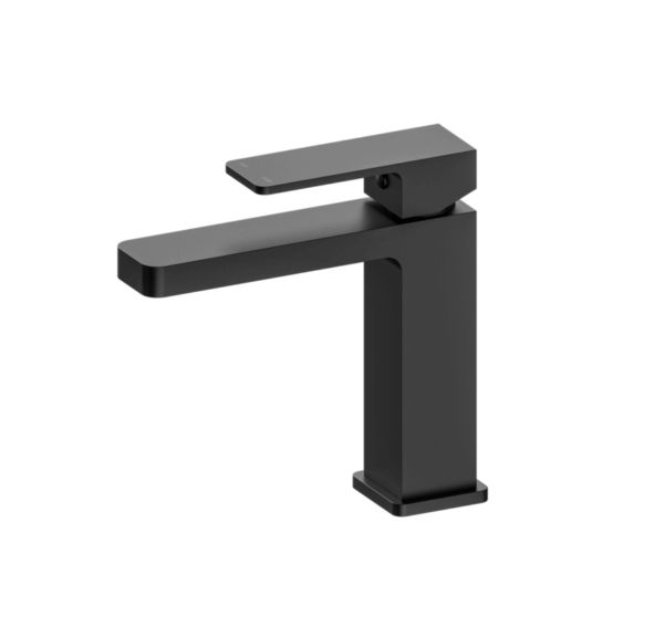 NRO3502BK Matt Black Square Basin Mixer
