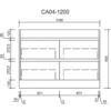 1200 AU04 Freestanding Vanity - 1200mm
