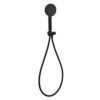 ASL1053 Matt Black Round Hand Shower On Holder