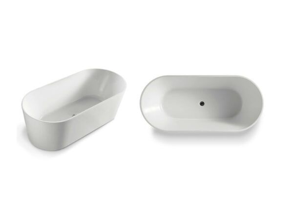 BNK - Matt White Freestanding Bath 1500/1700mm