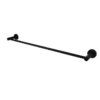 22 ASL Black Round Single Towel Rail